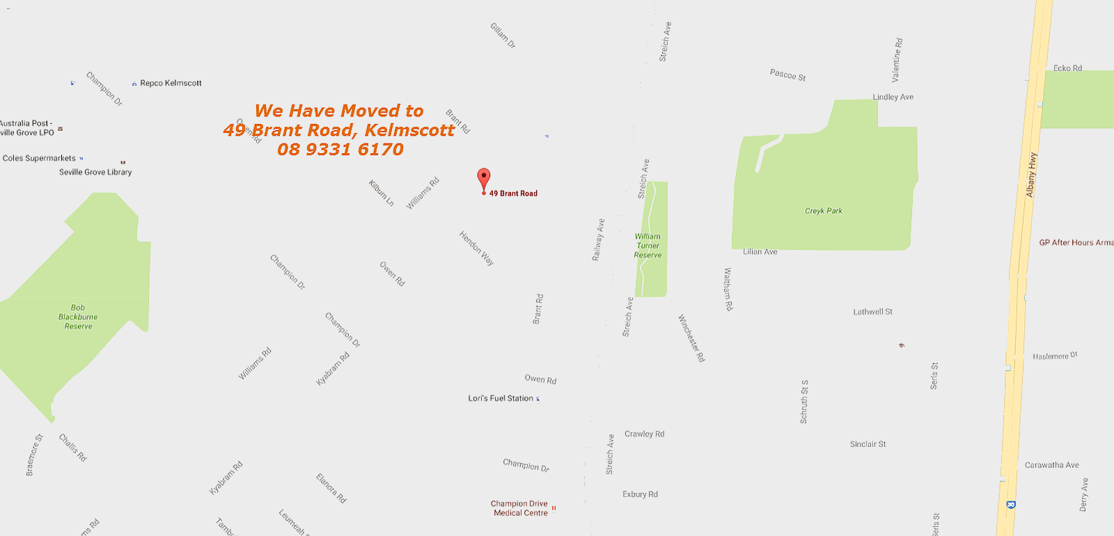 <div class='slider_caption'>		 <h1>We Have Moved...
49 Brant Road, 
Kelmscott.
0407 050 454</h1> 			<a class='slider-readmore' href='http://www.millwood.com.au/contact-us/'>Read More</a>
			</div>